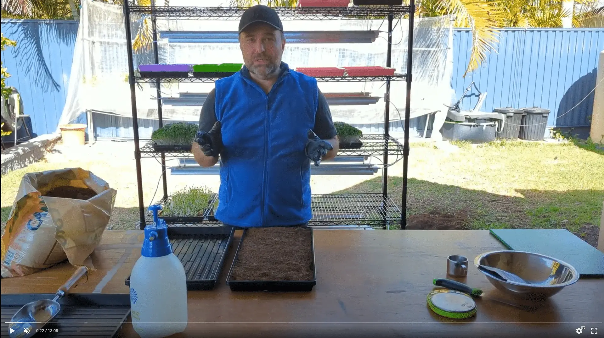 About Natural Yield | Natural Yield Jeremy Demonstrating Microgreens