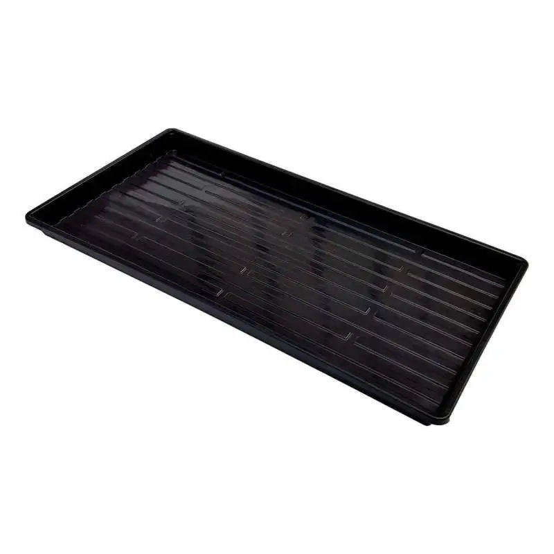 Bootstrap Farmer Shallow Extra Strength 1020 Microgreen Trays With Holes Black