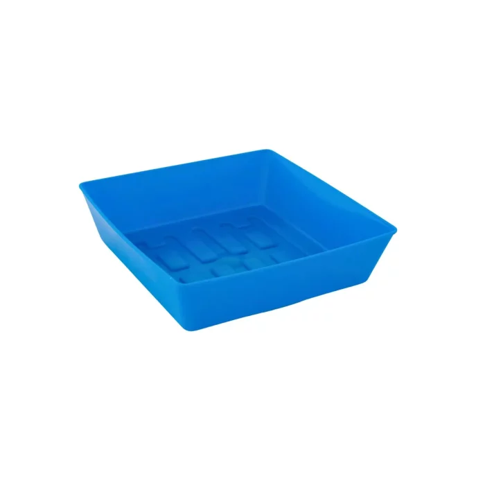 5X5 Shallow Microgreen Trays Blue No Holes