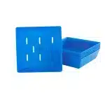 5X5 SHALLOW MICROGREEN TRAYS BLUE WITH HOLES