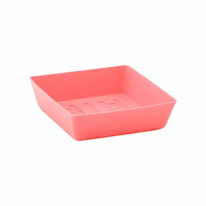 5X5 Shallow Microgreen Trays Pink No Holes