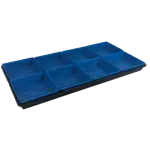 1020 Black Shallow Tray 5x5 Blue