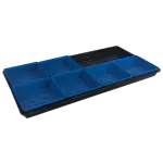 1020 Black Shallow Tray 5x5 Blue 6