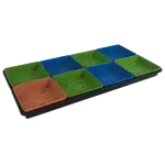 1020 Black Shallow Tray 5x5 Blue Green Orange (2)