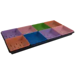 1020 Black Shallow Tray 5x5 Mixed