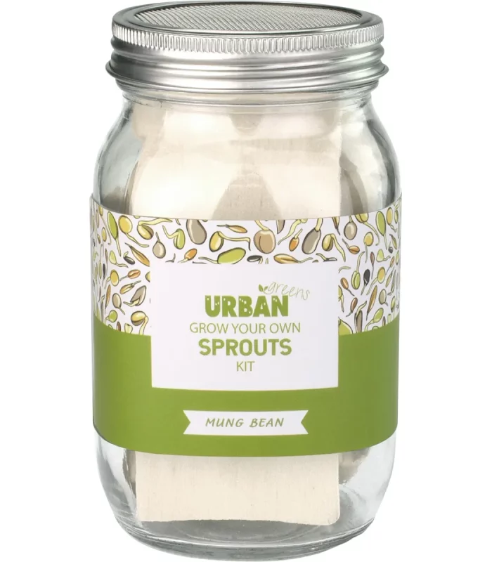 Urban Greens Grow Your Own Sprouts Kit Mung Beans