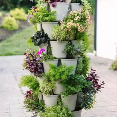 Greenstalk Vertical Planter 7 Tier Stone