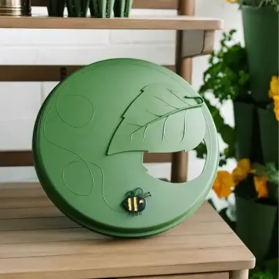 Greenstalk Catalogue | Natural Yield Greenstalk Garden Lid Evergreen Open